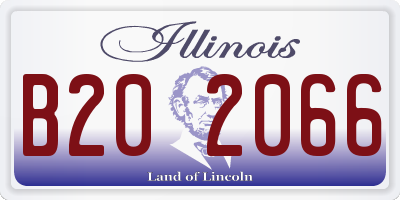 IL license plate B202066