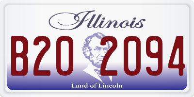 IL license plate B202094