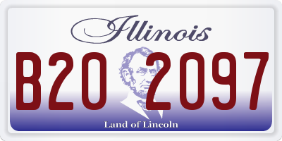 IL license plate B202097