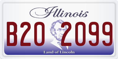 IL license plate B202099