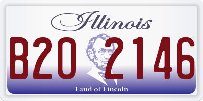 IL license plate B202146