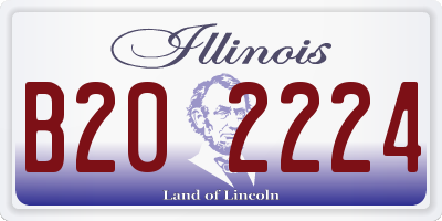 IL license plate B202224