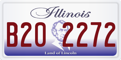 IL license plate B202272