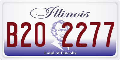 IL license plate B202277