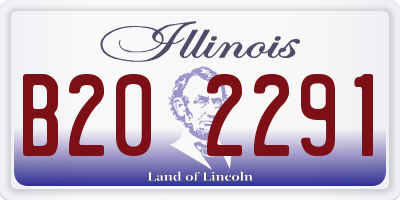 IL license plate B202291