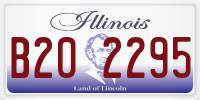 IL license plate B202295