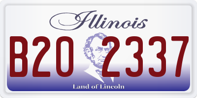 IL license plate B202337