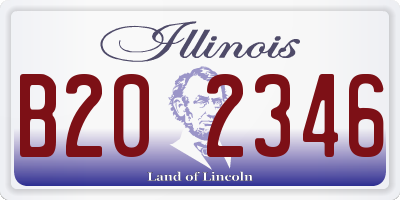 IL license plate B202346