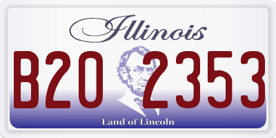 IL license plate B202353