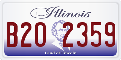 IL license plate B202359