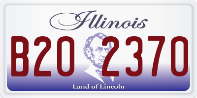 IL license plate B202370
