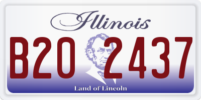IL license plate B202437