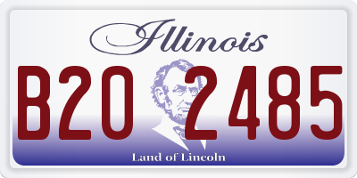 IL license plate B202485