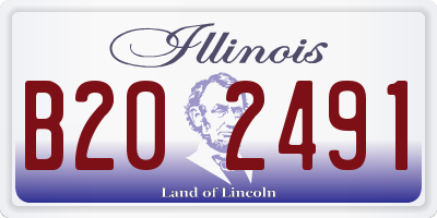 IL license plate B202491