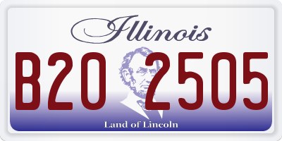 IL license plate B202505