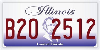 IL license plate B202512