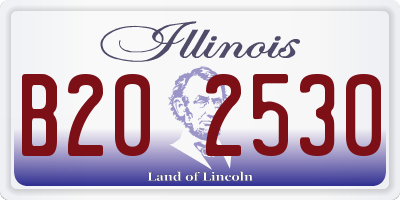 IL license plate B202530