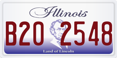IL license plate B202548