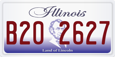 IL license plate B202627