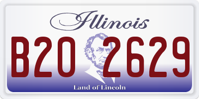 IL license plate B202629