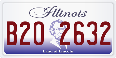 IL license plate B202632