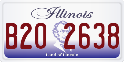 IL license plate B202638