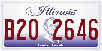 IL license plate B202646
