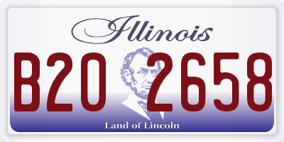 IL license plate B202658