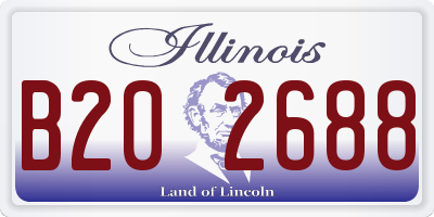 IL license plate B202688