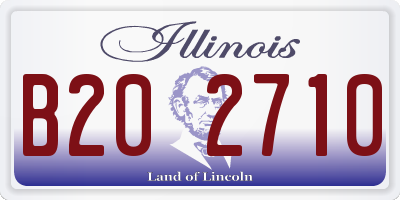 IL license plate B202710
