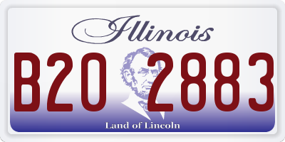 IL license plate B202883