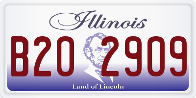 IL license plate B202909