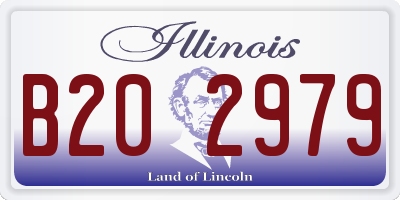 IL license plate B202979