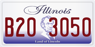 IL license plate B203050
