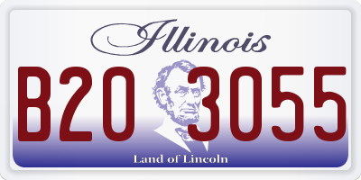 IL license plate B203055