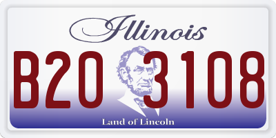 IL license plate B203108