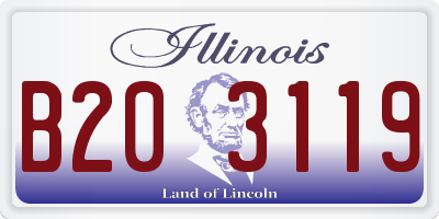 IL license plate B203119