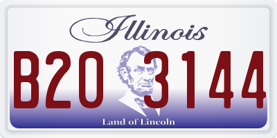 IL license plate B203144
