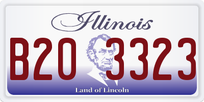 IL license plate B203323