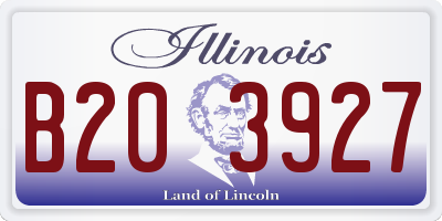 IL license plate B203927