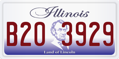 IL license plate B203929