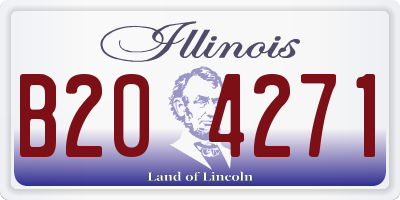 IL license plate B204271