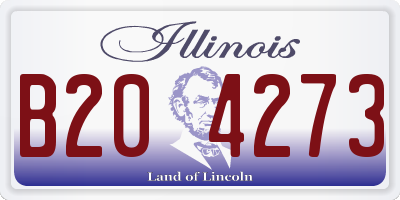 IL license plate B204273