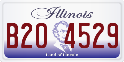 IL license plate B204529