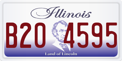 IL license plate B204595
