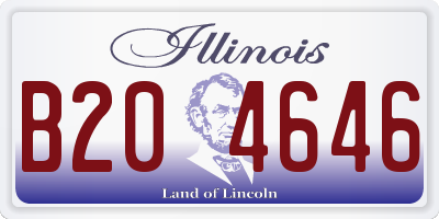 IL license plate B204646