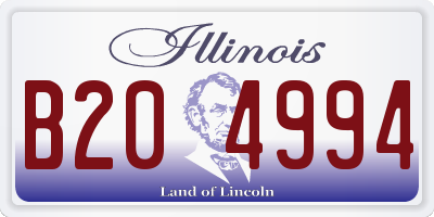 IL license plate B204994