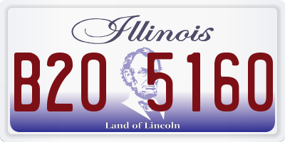 IL license plate B205160