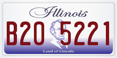 IL license plate B205221