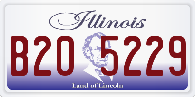 IL license plate B205229